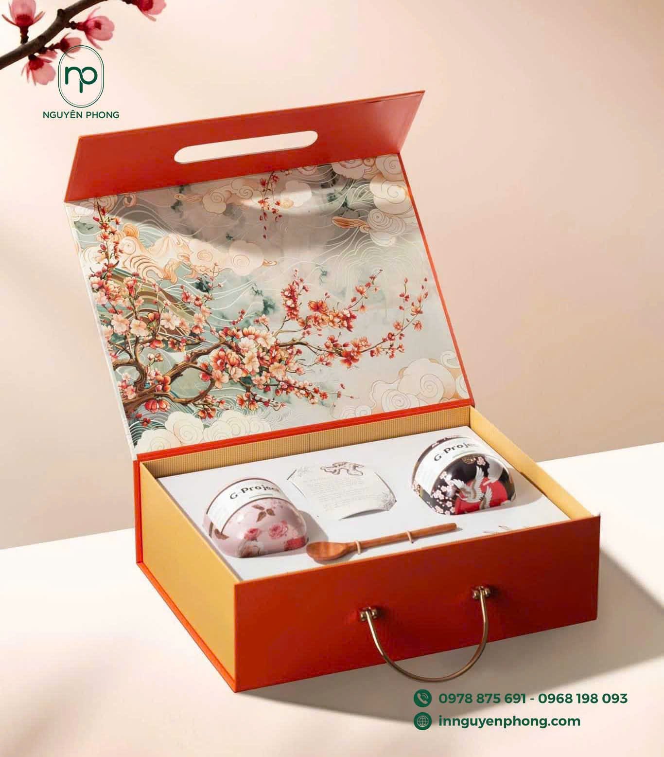 Mẫu hộp nam châm có quai đựng dược phẩm